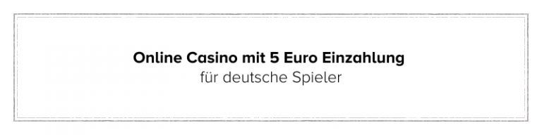 online casino zahlt 5 euro mindesteinzahlung