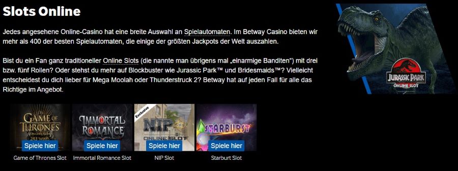 betway casino spiele